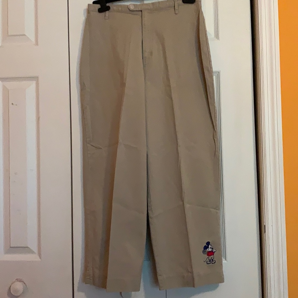 EUC Disney Store khaki Sz M pants